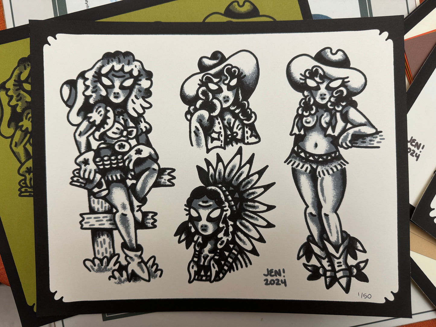 8x10 Gray West print