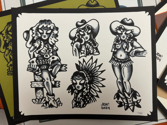 8x10 Gray West print