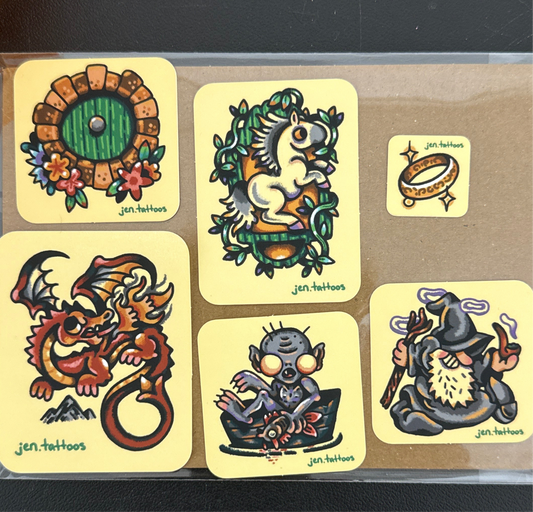 hobbit sticker pack
